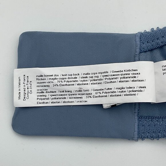 Chantelle Magnifique Seamless Unlined Minimizer Underwire Bra Slate Blue 34DDD - Picture 6 of 9